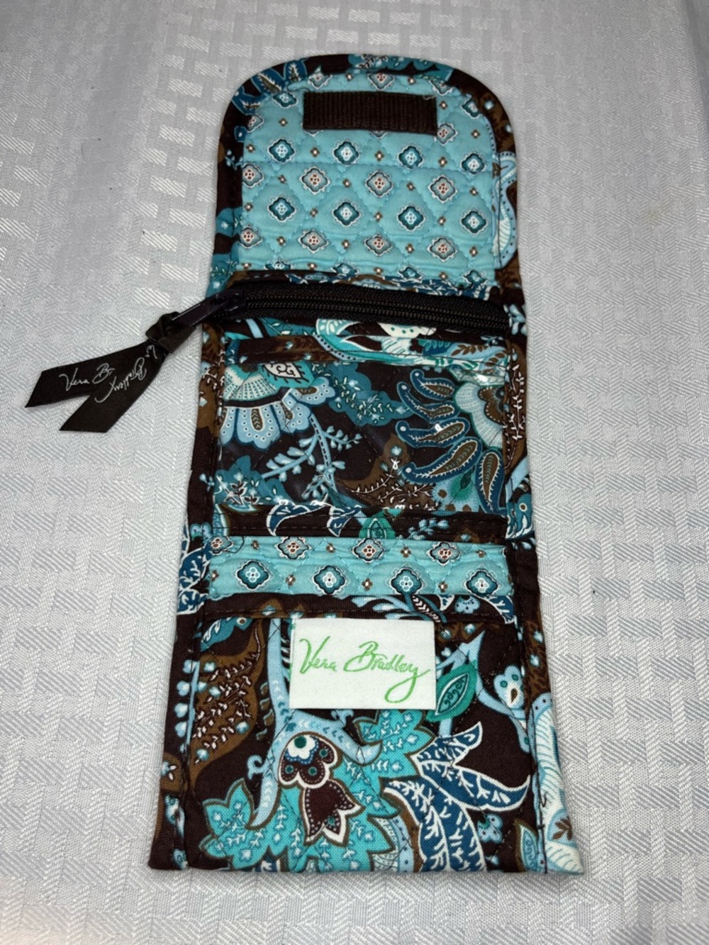 VERA BRADLEY "JAVA BLUE" retired Wallet - - Picture 3 of 4